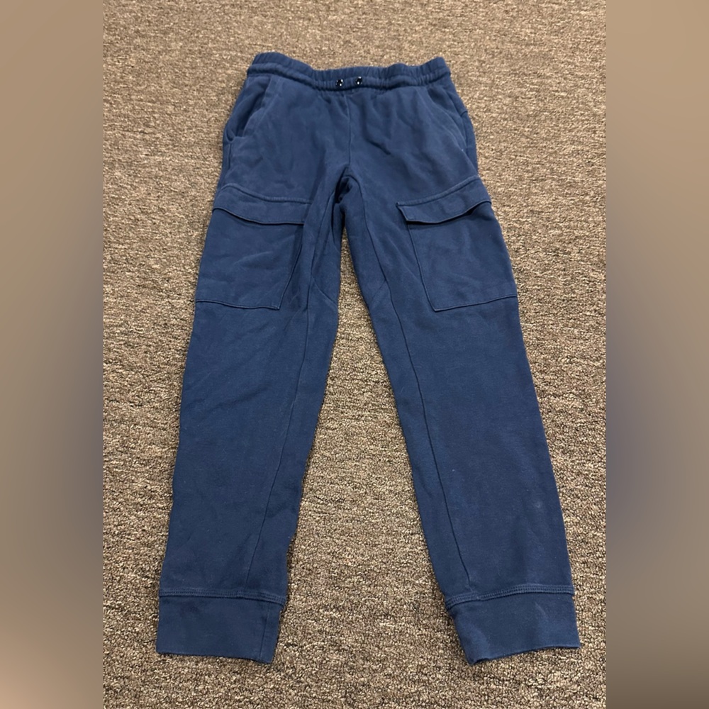 EUC! GapFit Navy XL 12 navy joggers pants bottom pocket casual soft comfy warm